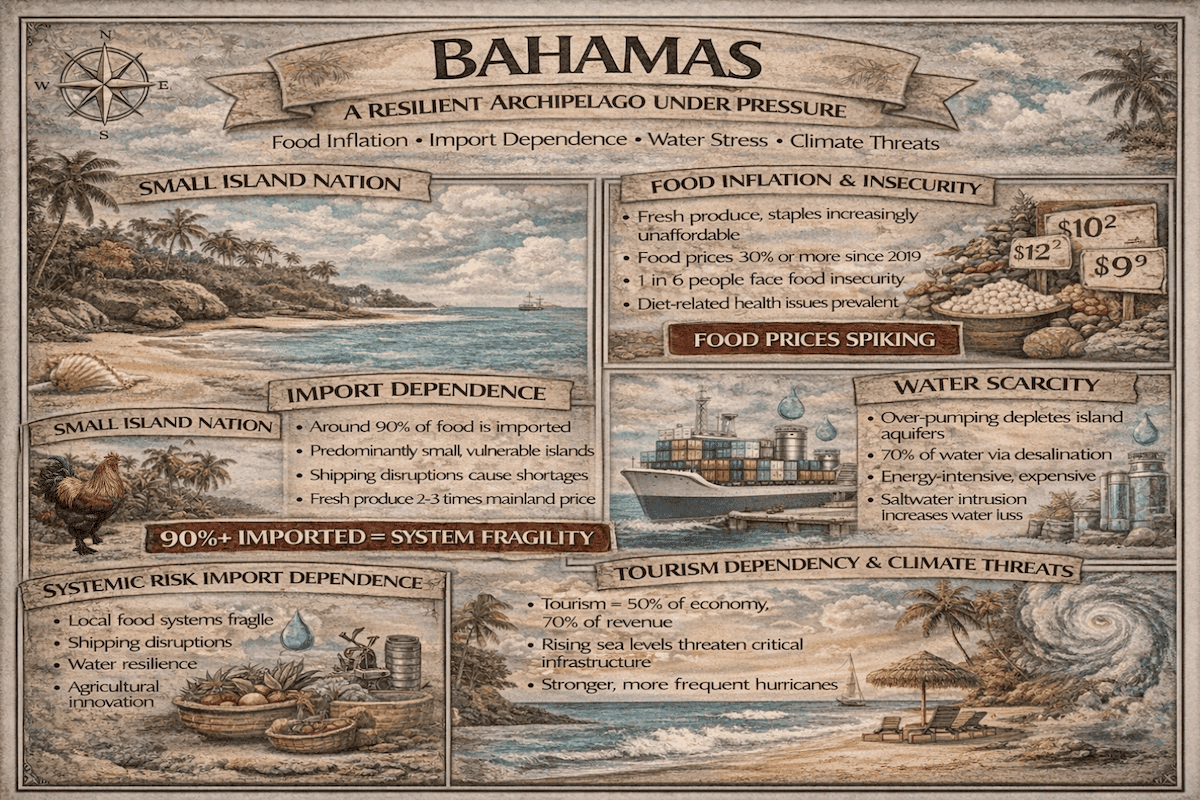 Bahamas food security infographic