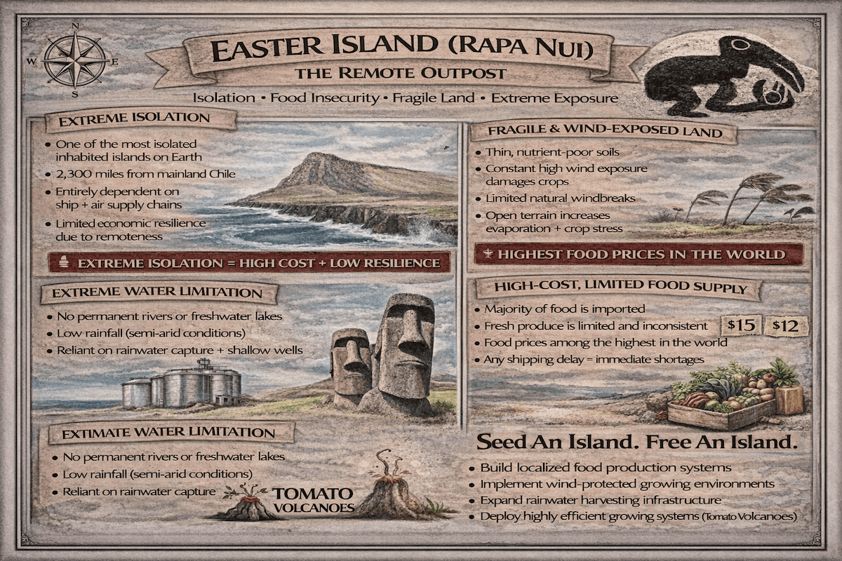 Easter Island food security infographic