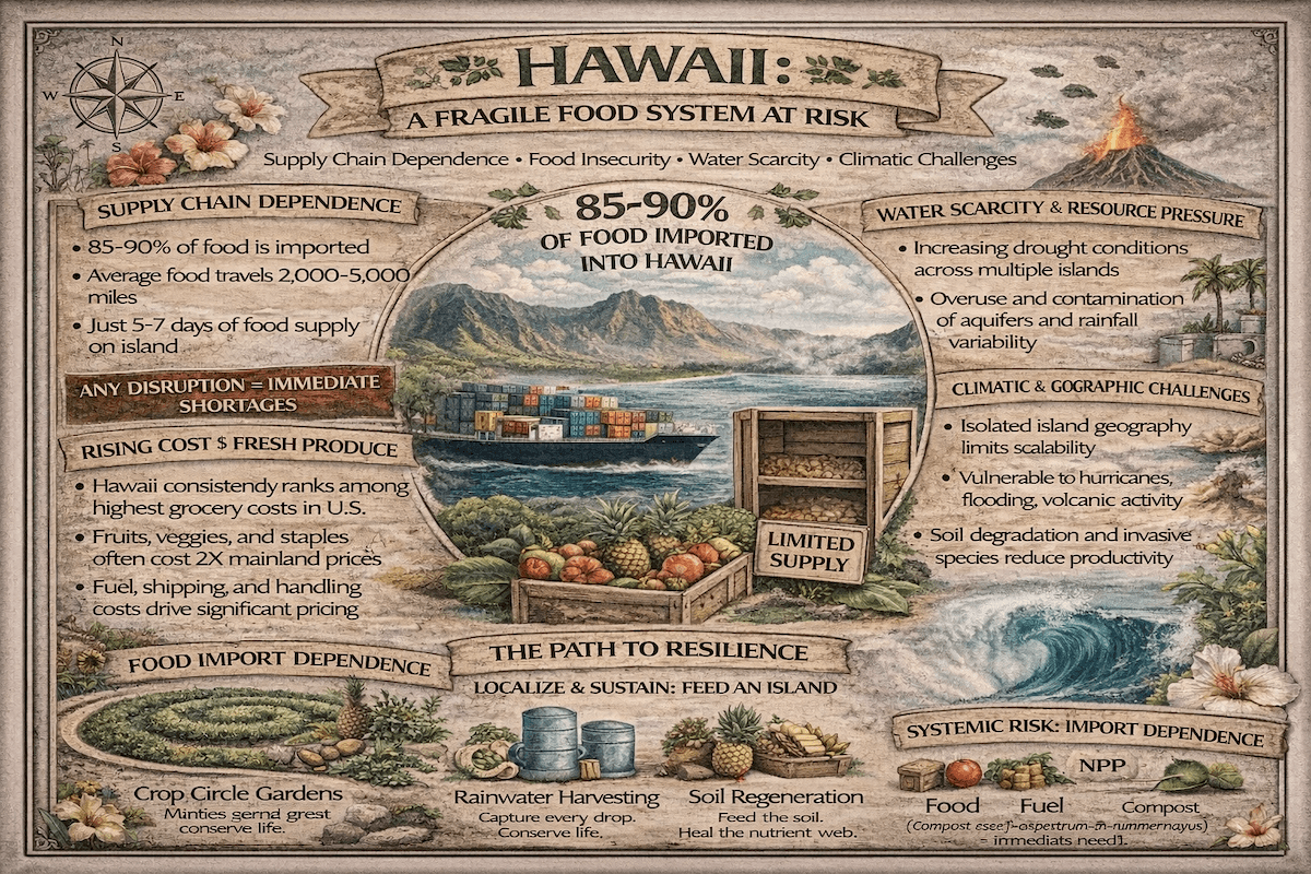 Hawaii food security infographic