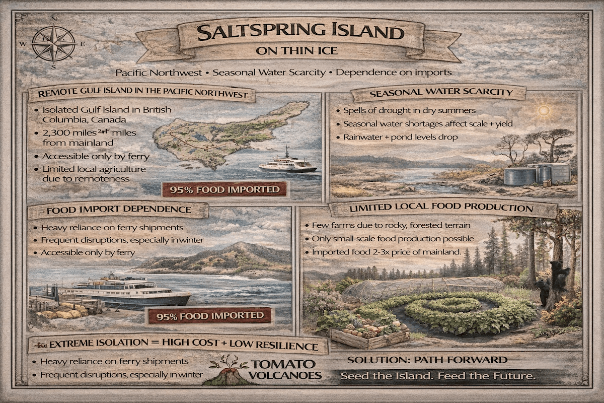 Salt Spring island food security infographic